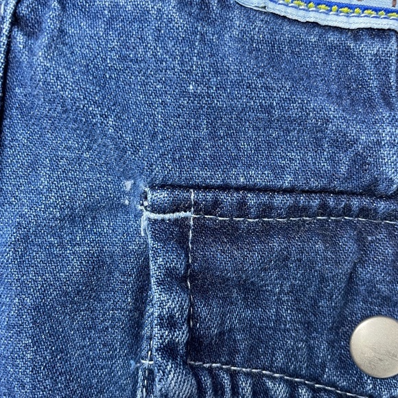 Vintage Breaker Jeans Y2K Wide Leg Denim Pants Stripe Side Size 9/10 - Picture 10 of 17